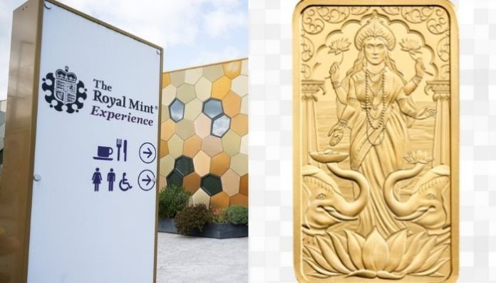 Royal Mint’s Inclusive Approach: Gold Bar featuring Goddess Lakshmi Image