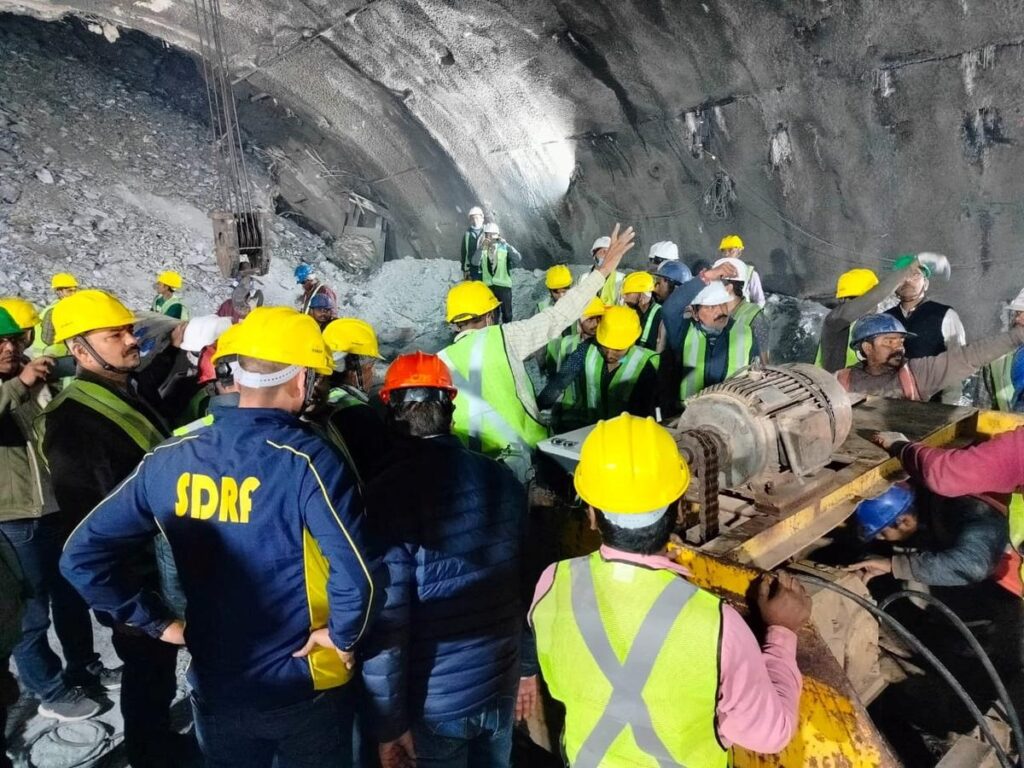Tunnel Collapse in India