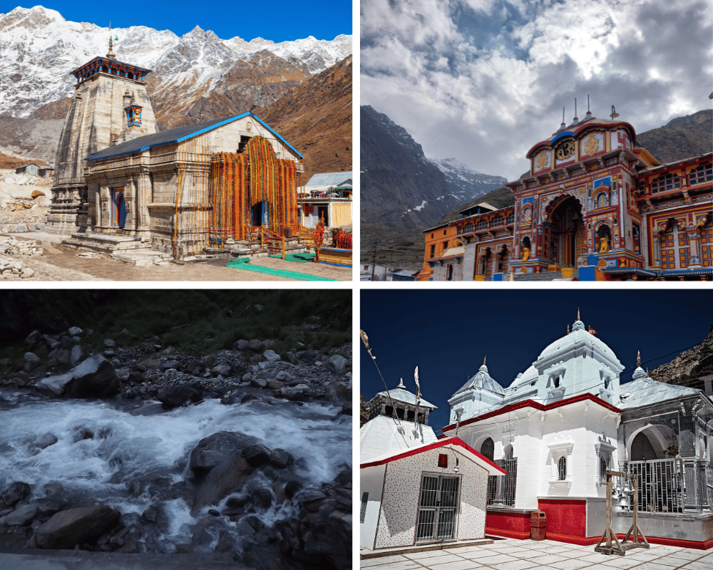 Kedarnath and Badrinath temples in Uttarakhand